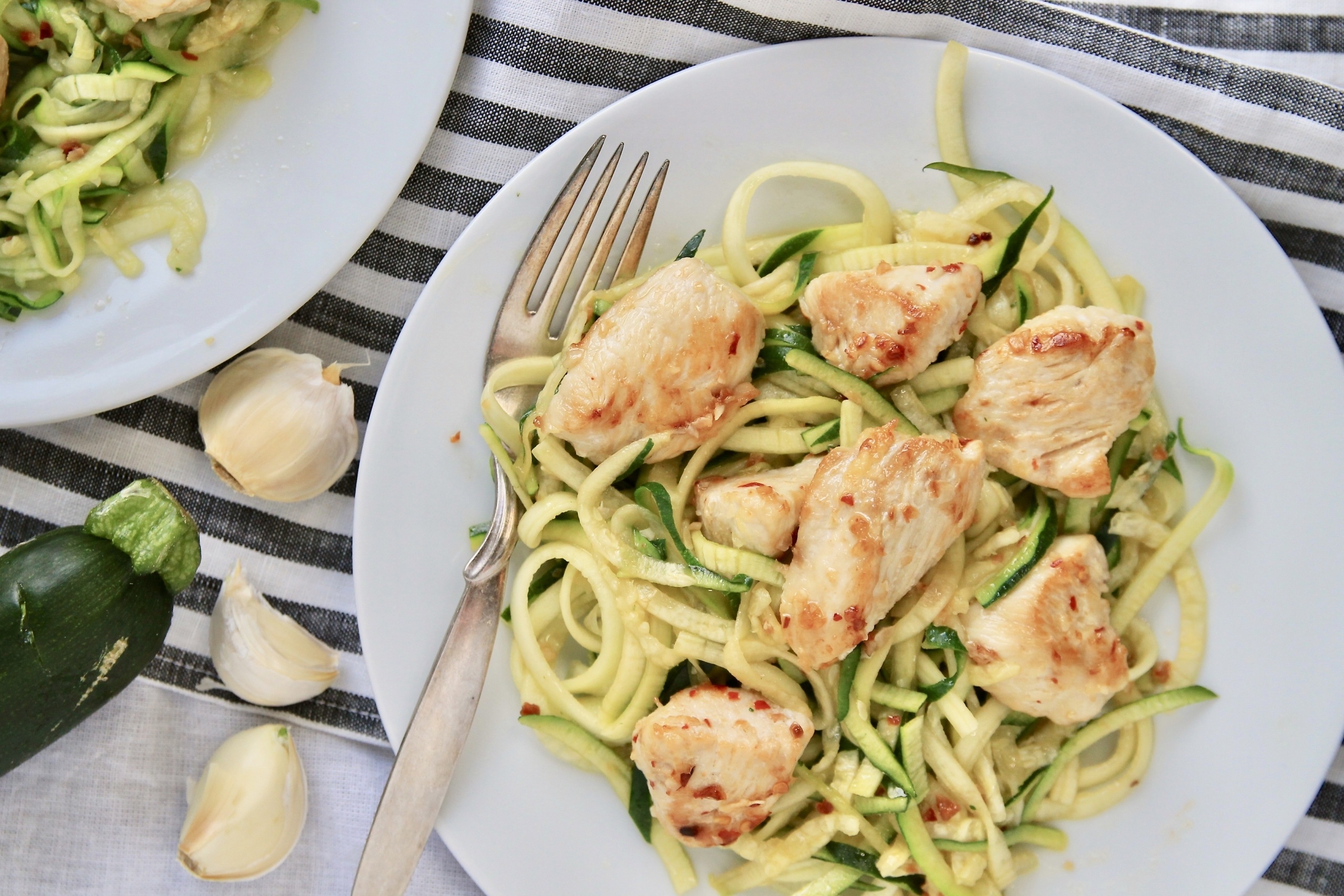 Skillet Garlic Chicken Zoodles - CE - 5 Dinners In 1 Hour