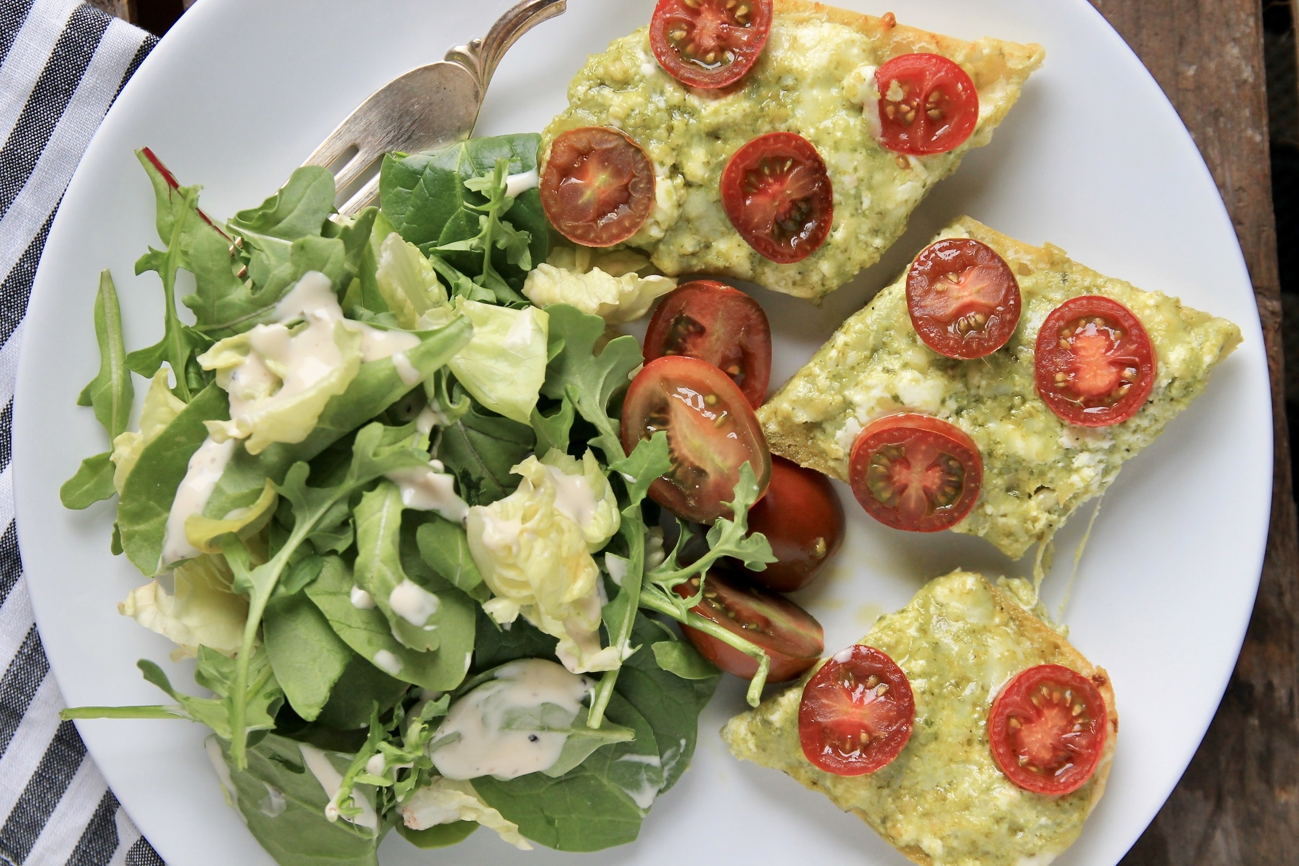 French Bread Pesto Pizza - FF - 5 Dinners In 1 Hour