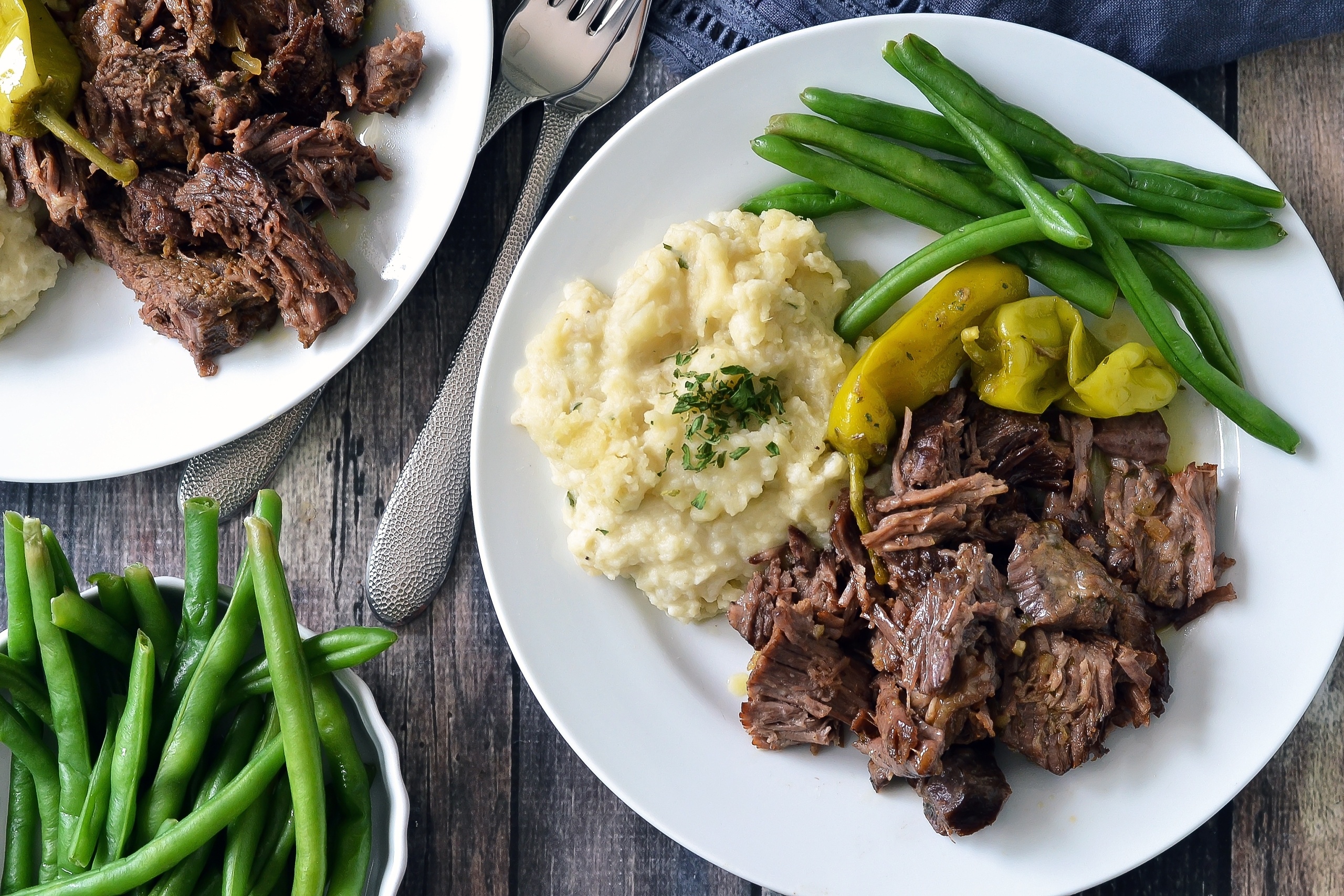 Slow Cooked Mississippi Pot Roast - C - 5 Dinners In 1 Hour