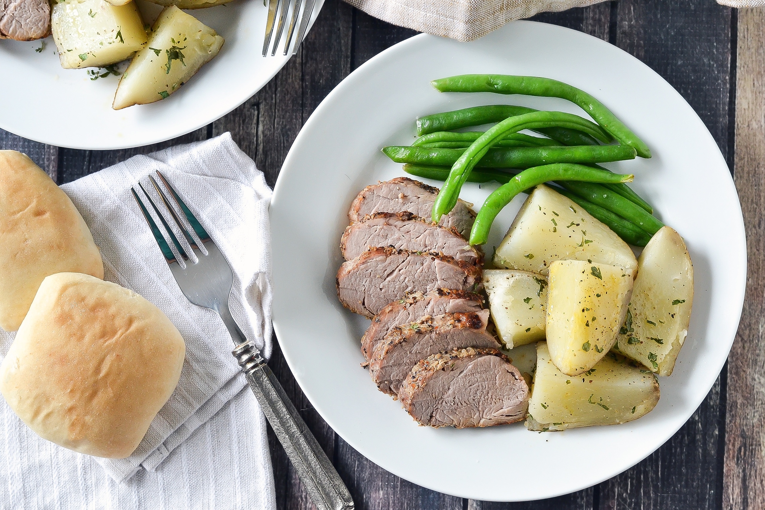Slow Cooked Pork Tenderloin Dinner - CE - 5 Dinners In 1 Hour