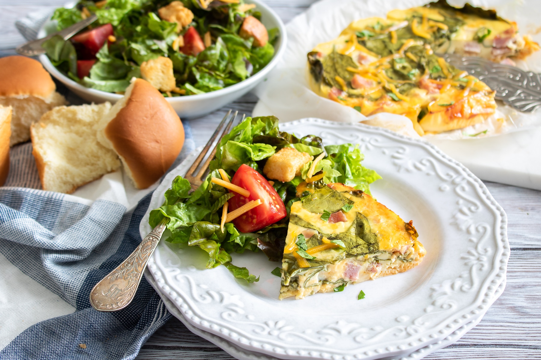 Slow Cooked Spinach Quiche - CE - 5 Dinners In 1 Hour