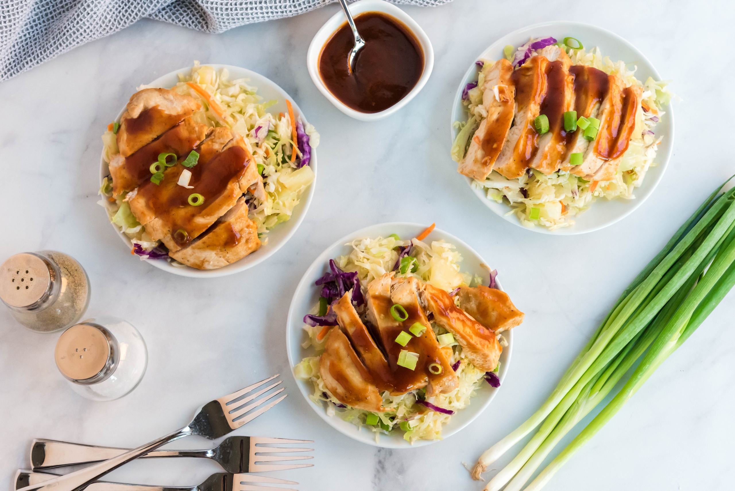 BBQ Chicken and Pineapple Coleslaw - CE - 5 Dinners In 1 Hour