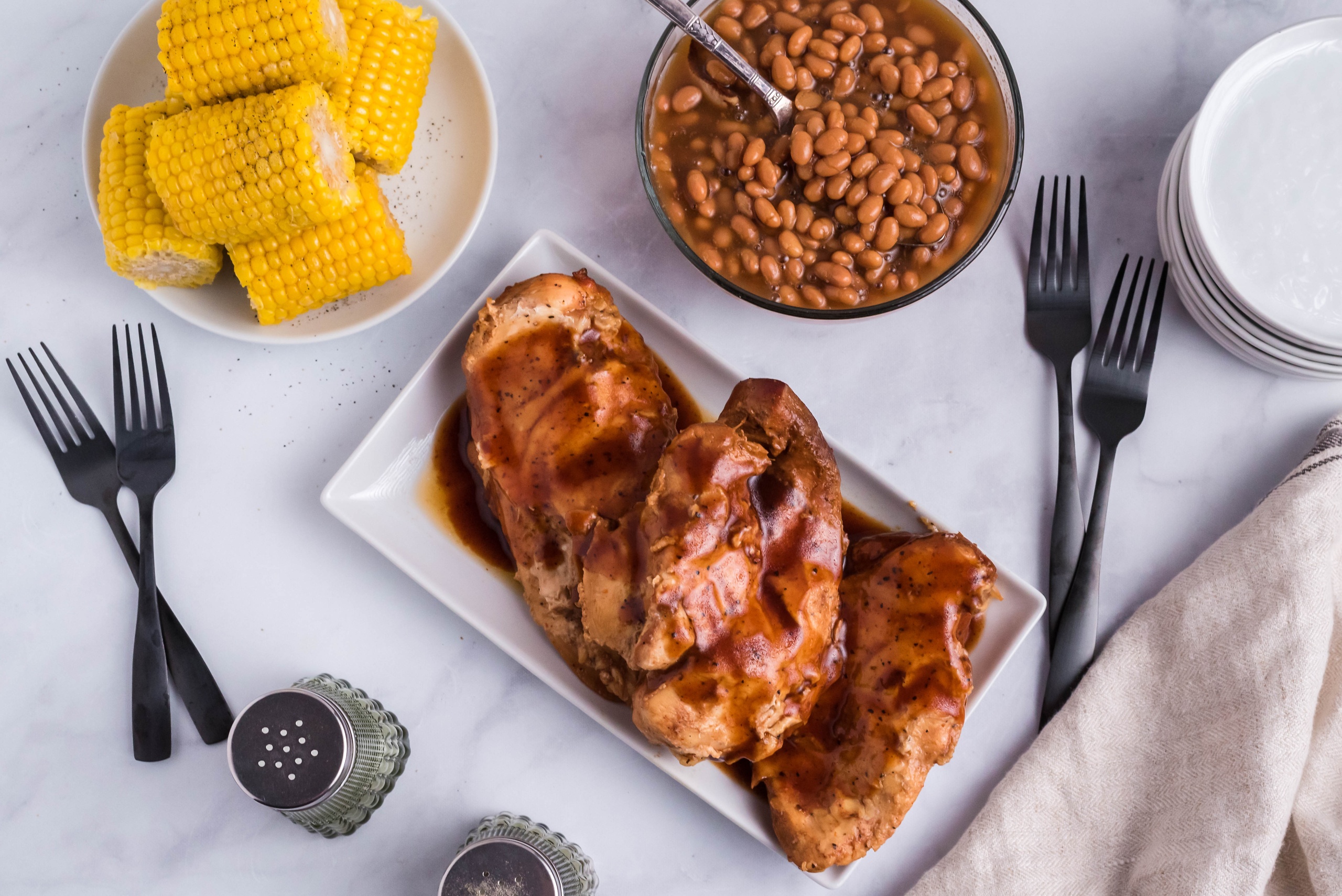 Slow Cooked BBQ Chicken - Anniversary - 5 Dinners In 1 Hour