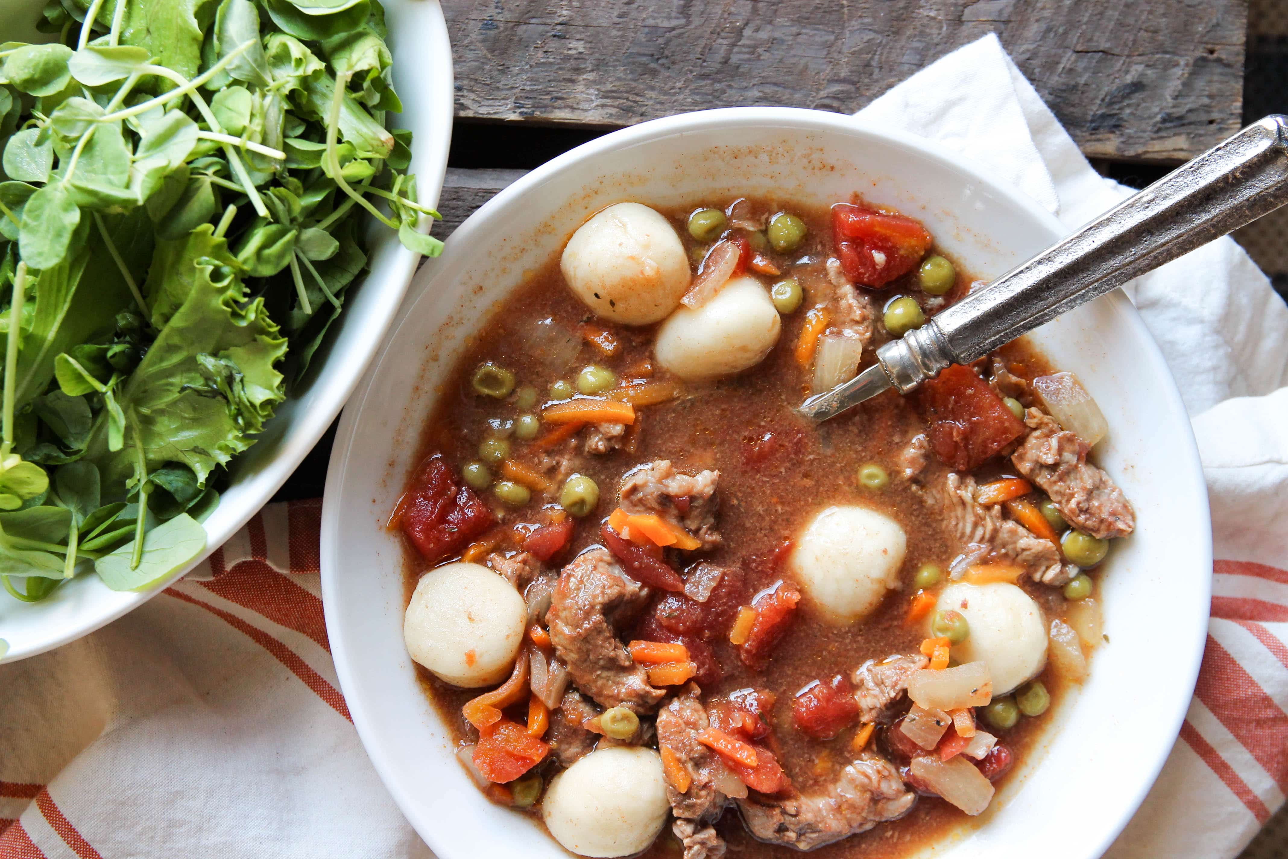 Slow Cooked Beef Gnocchi Stew CE 5 Dinners In 1 Hour