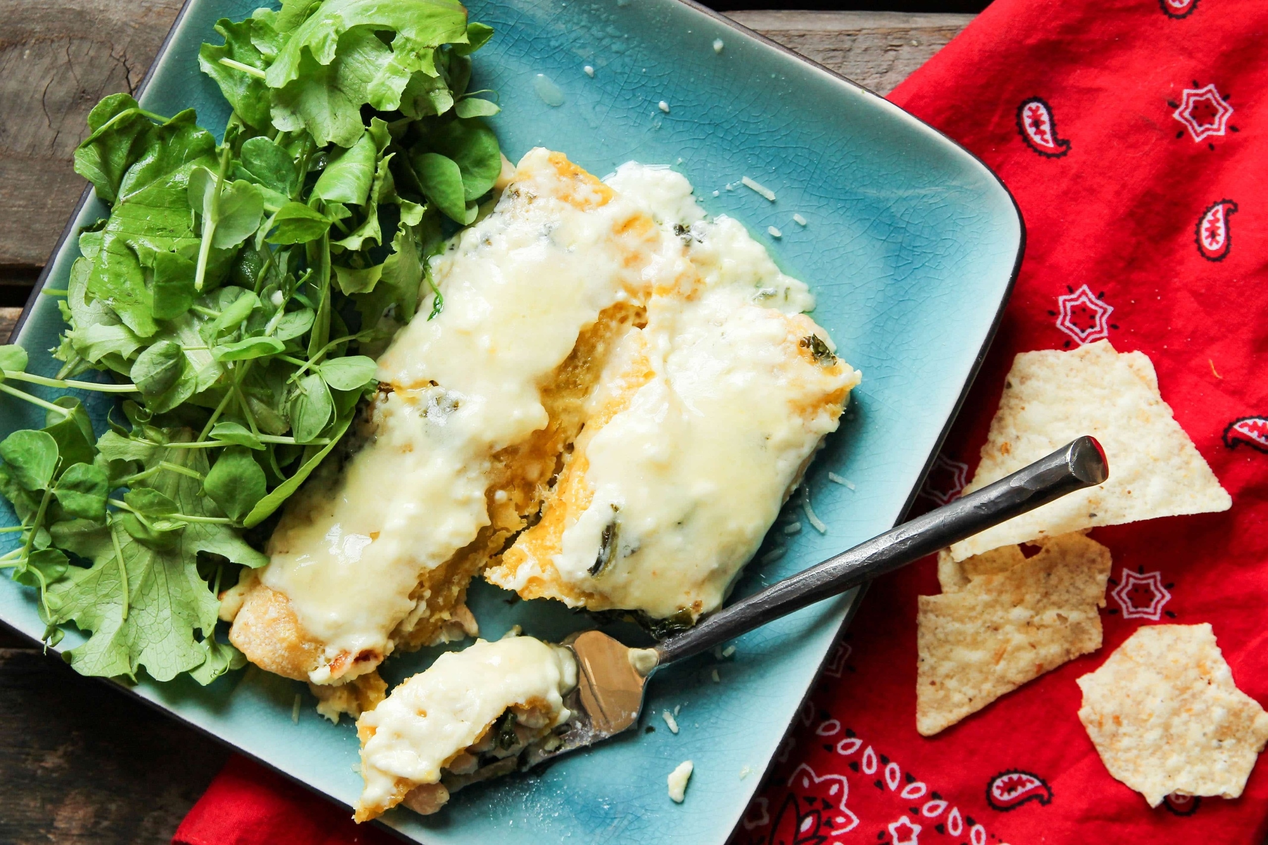 Spinach and White Bean Enchiladas - CE - 5 Dinners In 1 Hour