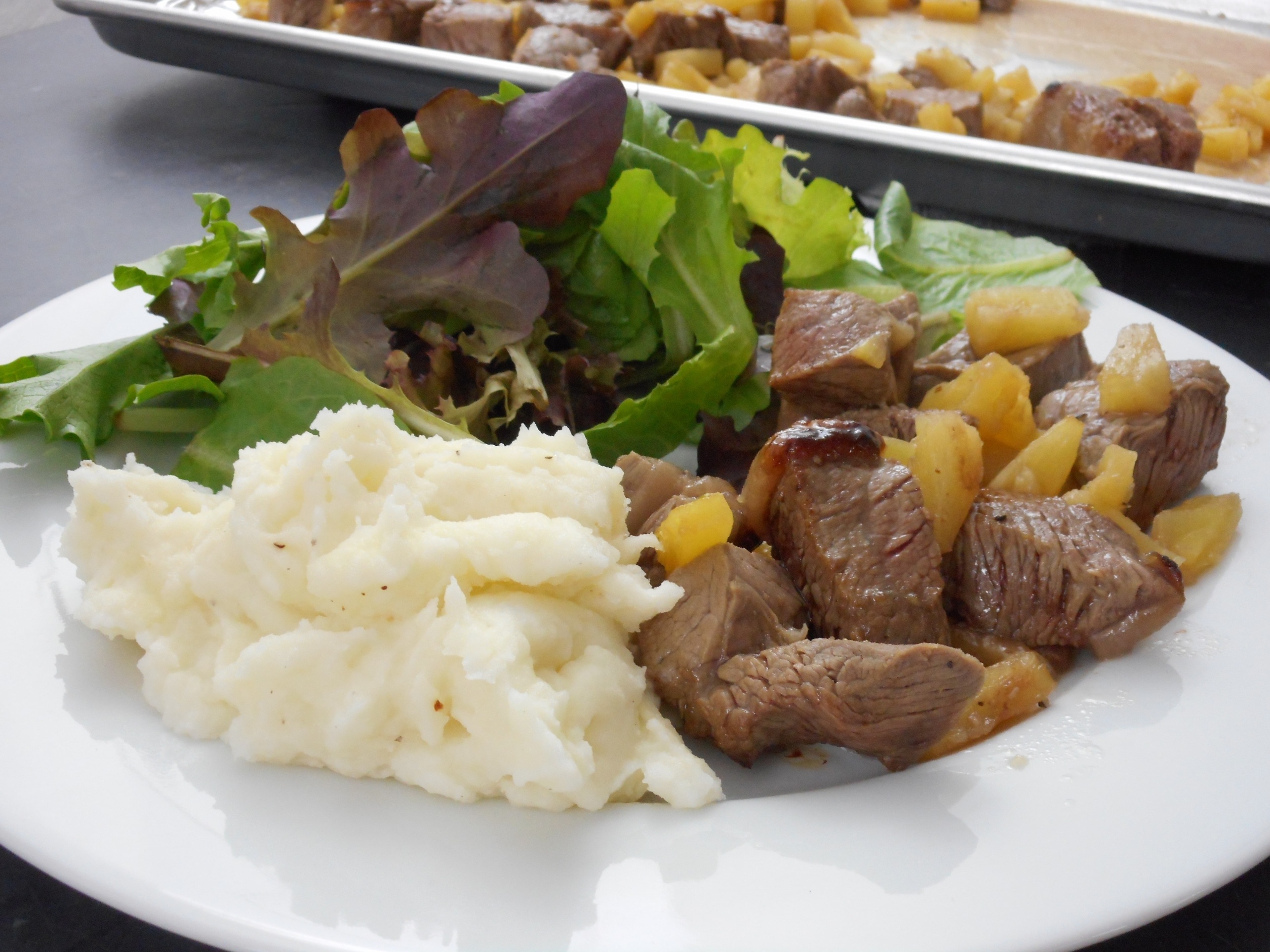 Steak & Pineapple bites 5 Dinners In 1 Hour