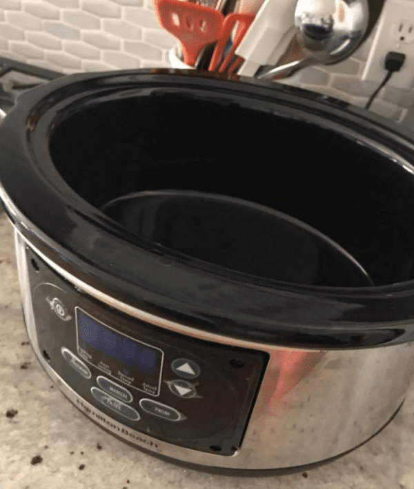 6qt crock pot on a counter