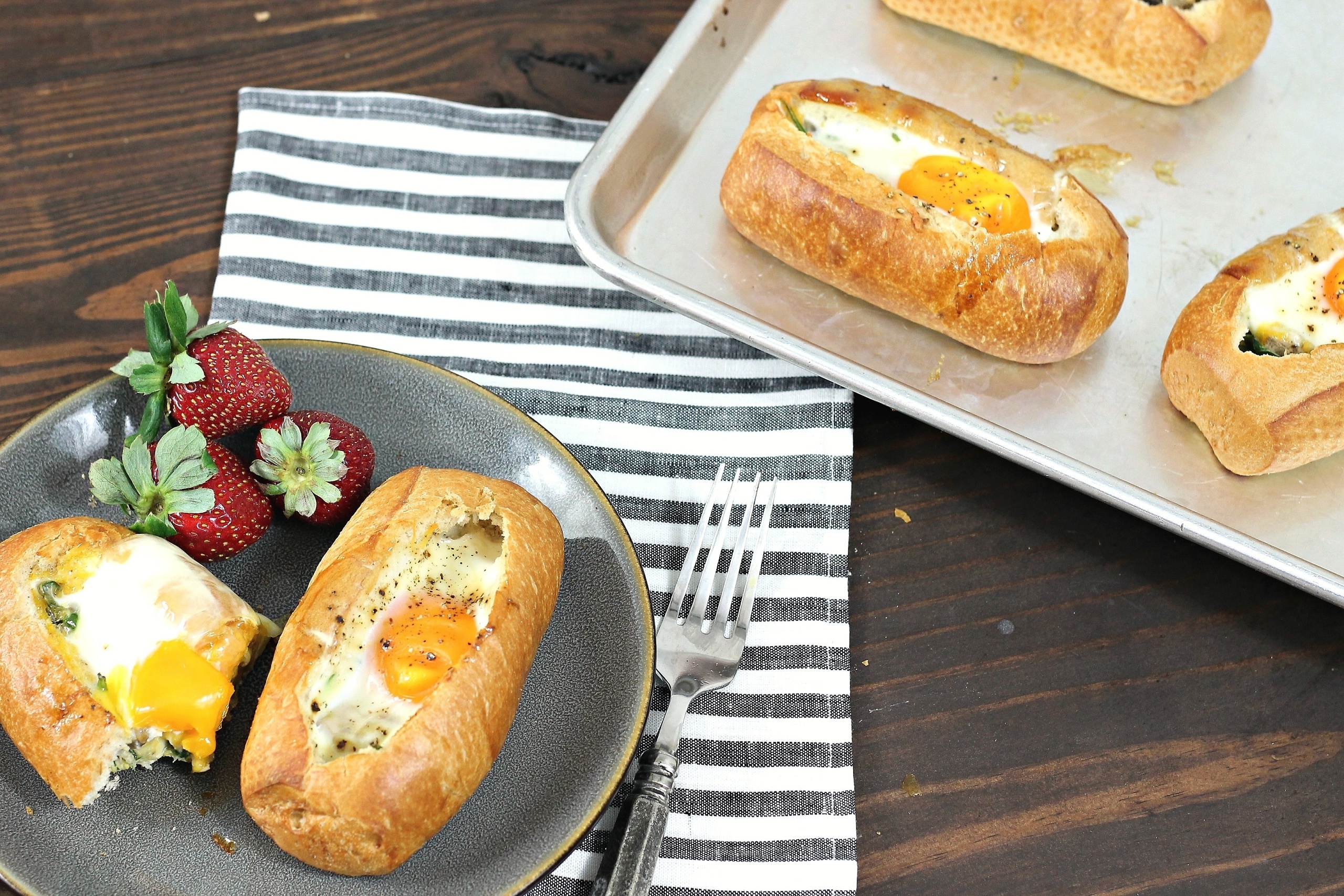 Breakfast For Dinner Bread Bowls - C - 5 Dinners In 1 Hour