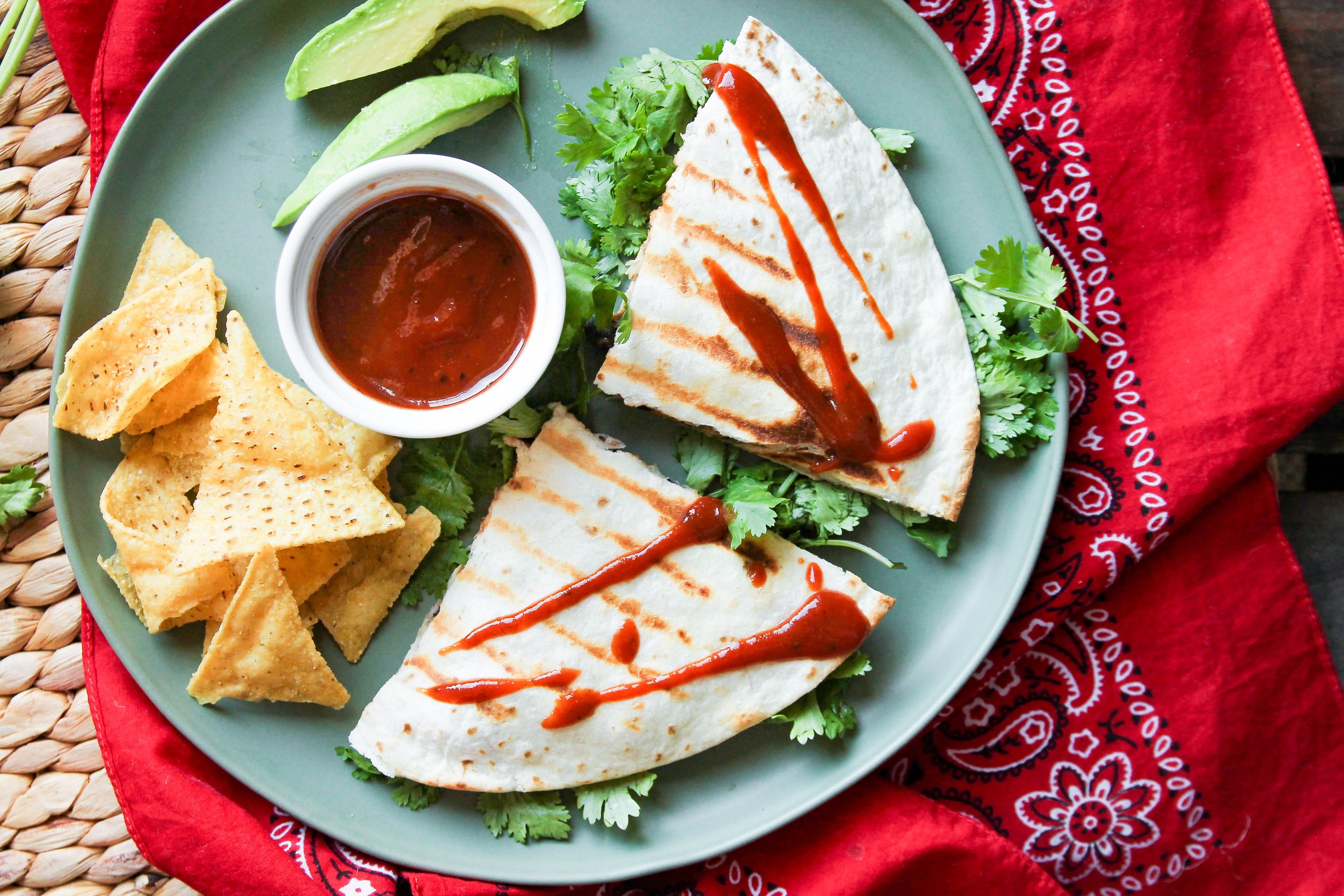 BBQ Chicken Quesadillas -FF - 5 Dinners In 1 Hour