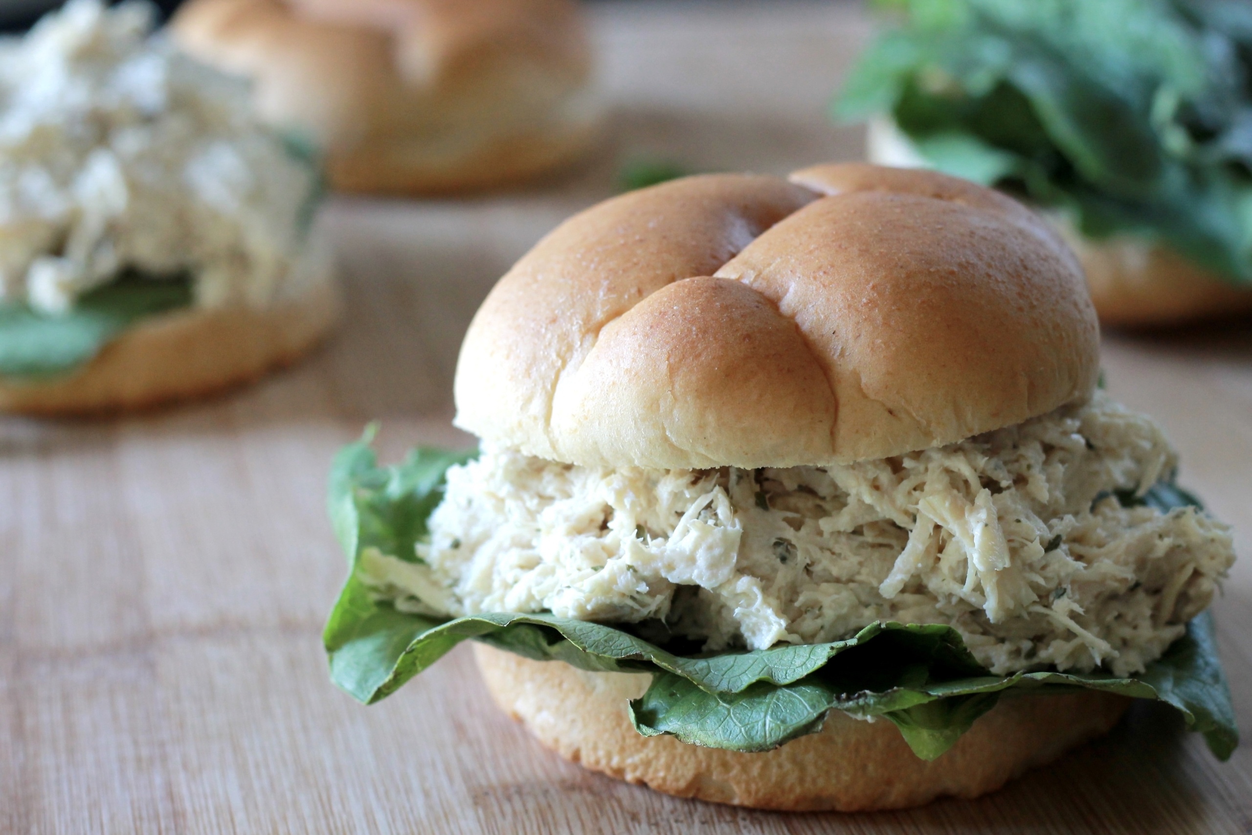 Slow Cooked Chicken Caesar Sandwiches - C - 5 Dinners In 1 Hour
