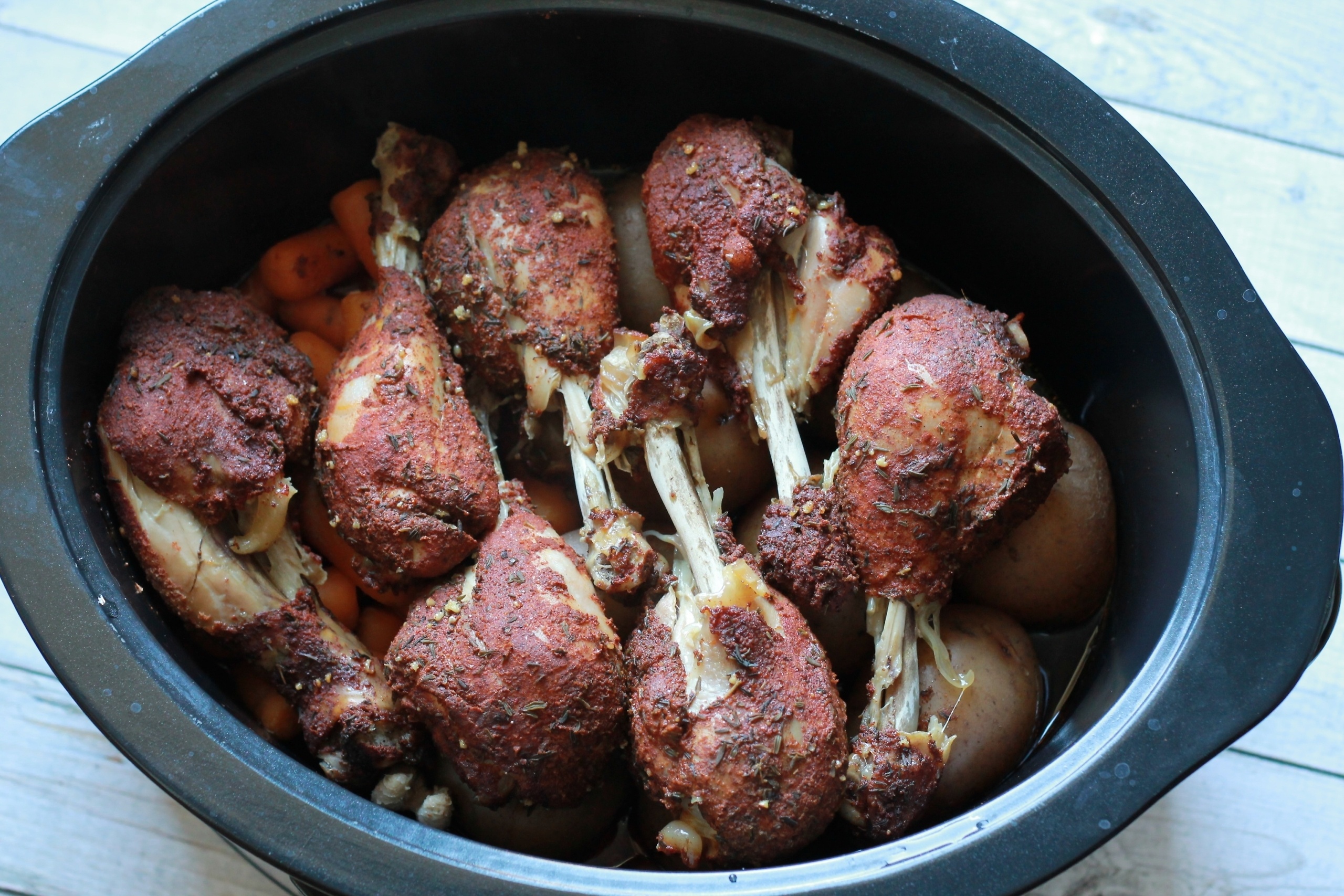 Slow Cooked Chicken Legs - B - 5 Dinners In 1 Hour