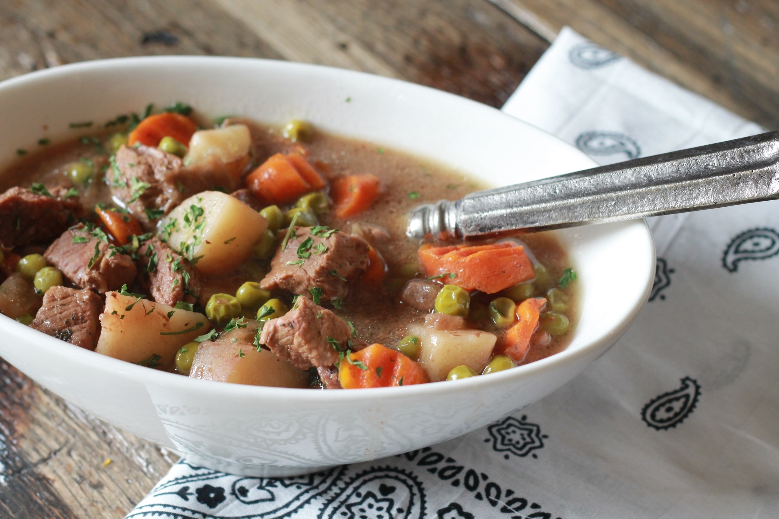 Slow Cooked Irish Beef Stew Recipe - 5 Dinners In 1 Hour