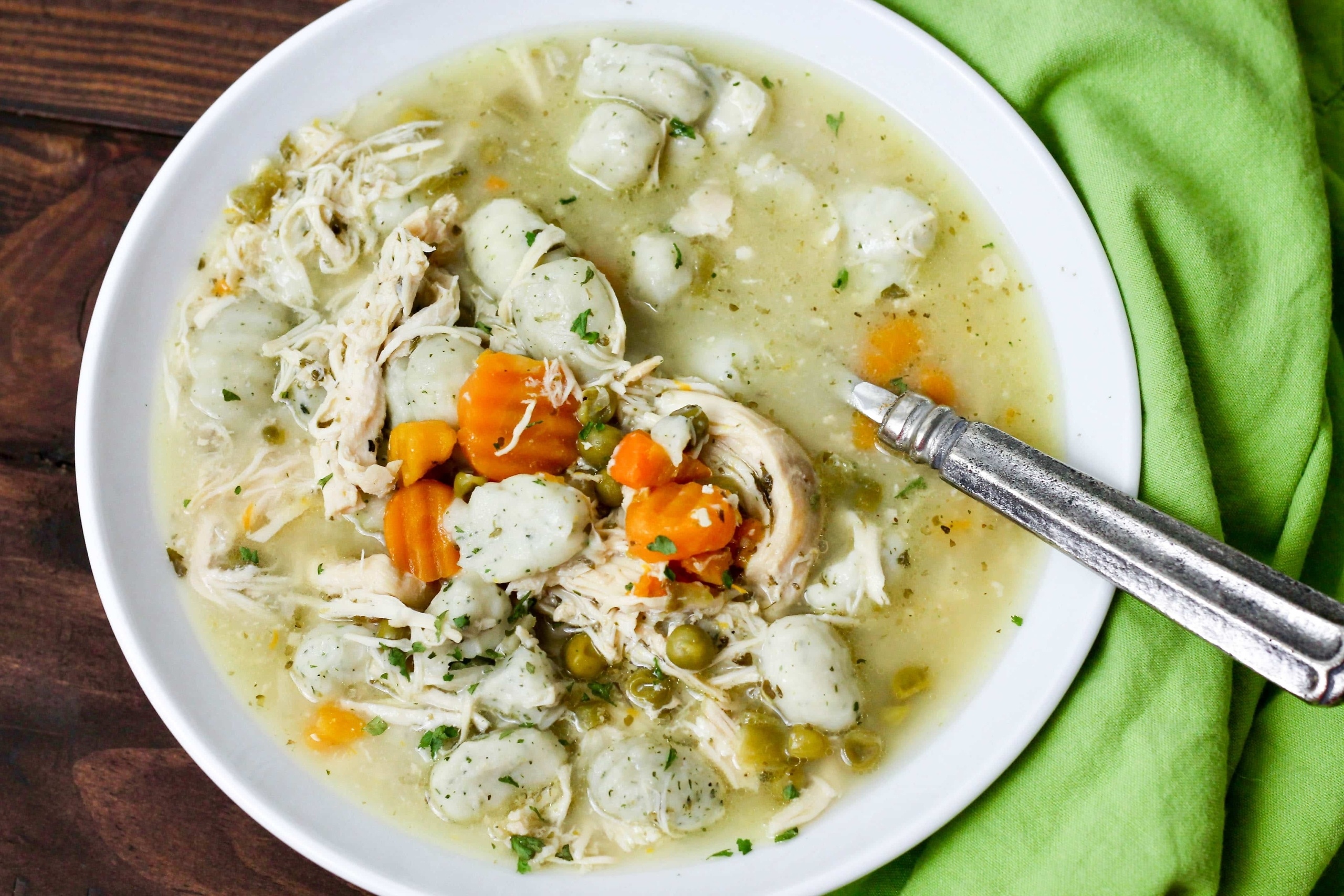Slow Cooked Chicken and Gnocchi Dumplings - CE - 5 Dinners In 1 Hour