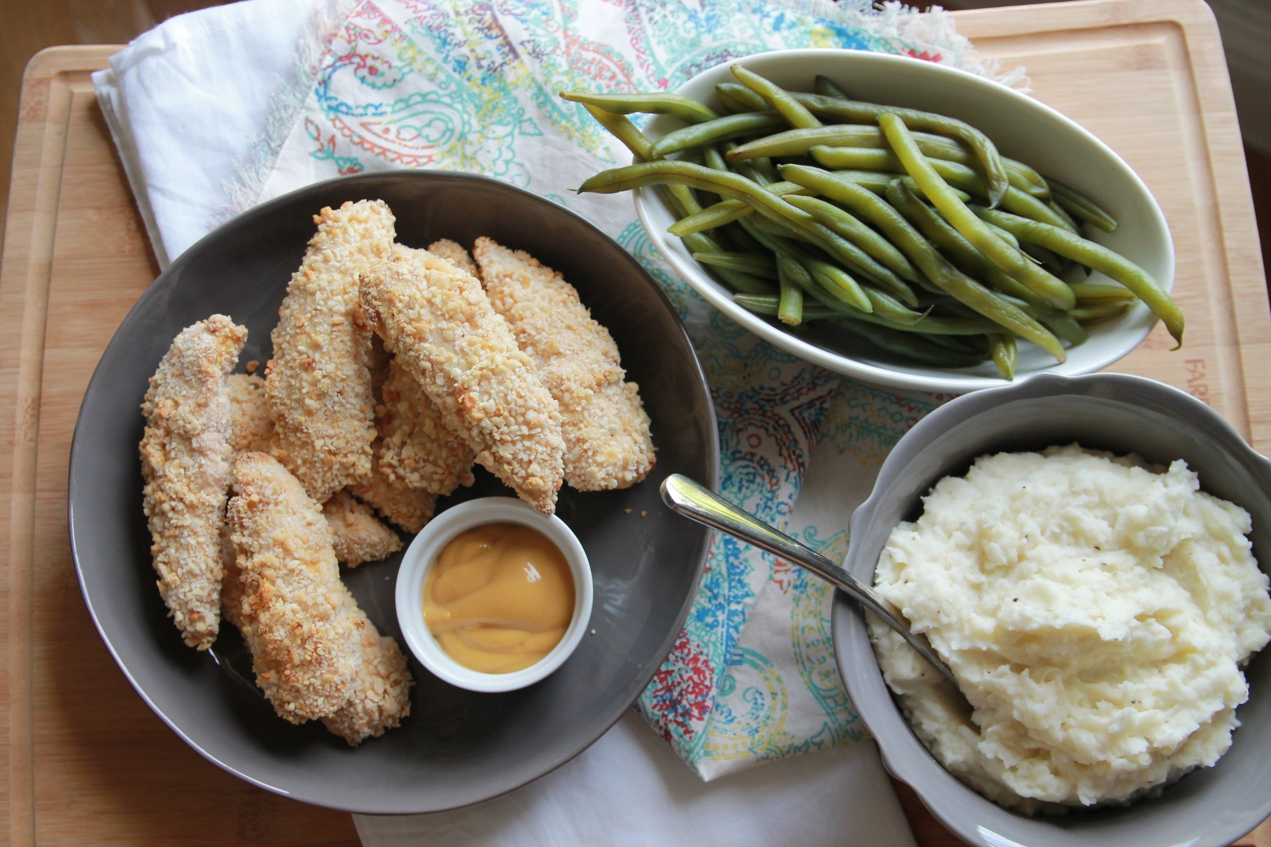 Crunchy Oven Baked Chicken Tenders - 10 YR Bonus - 5 Dinners In 1 Hour
