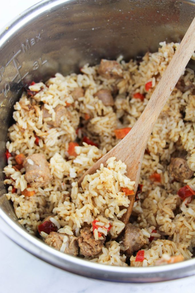 Instant Pot Cajun Sausage and Rice