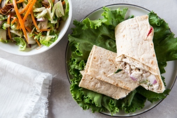 low carb chicken wraps