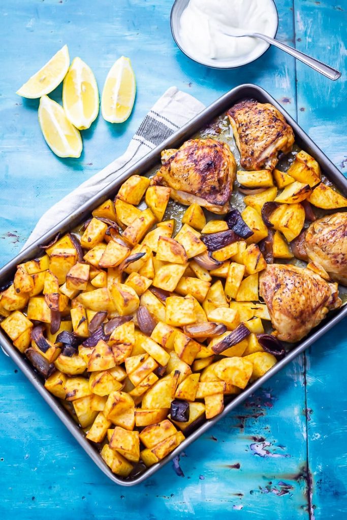 Sheet Pan Harissa Chicken