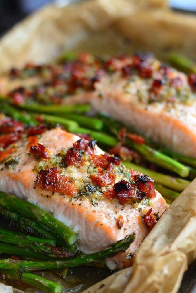 Sun Dried Tomato and Lemon Salmon