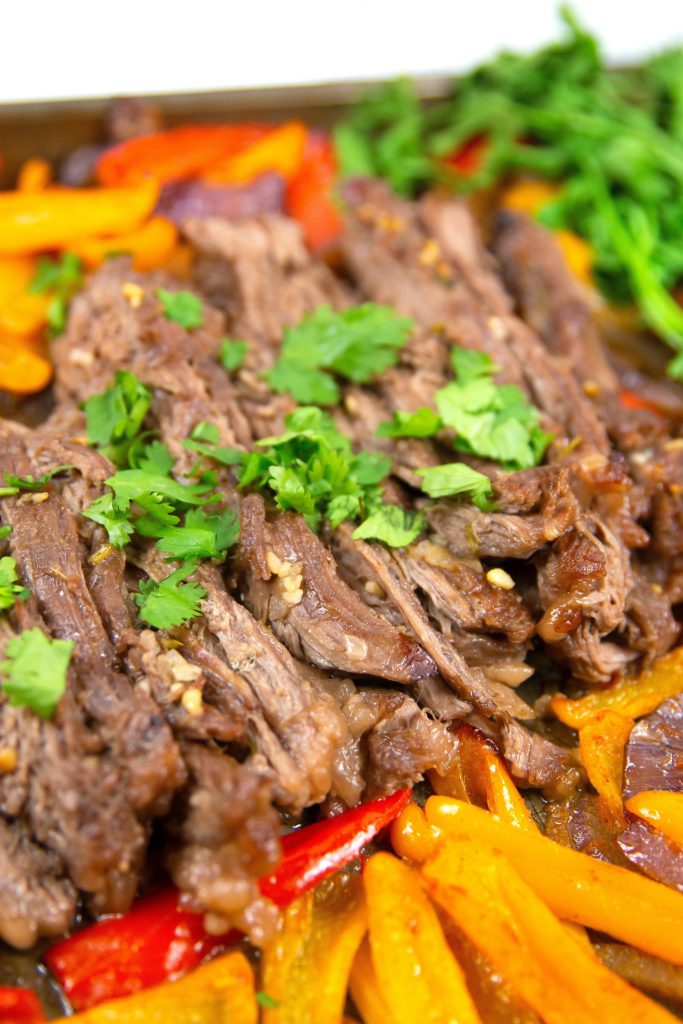 Cilantro Lime Steak Fajitas Recipe