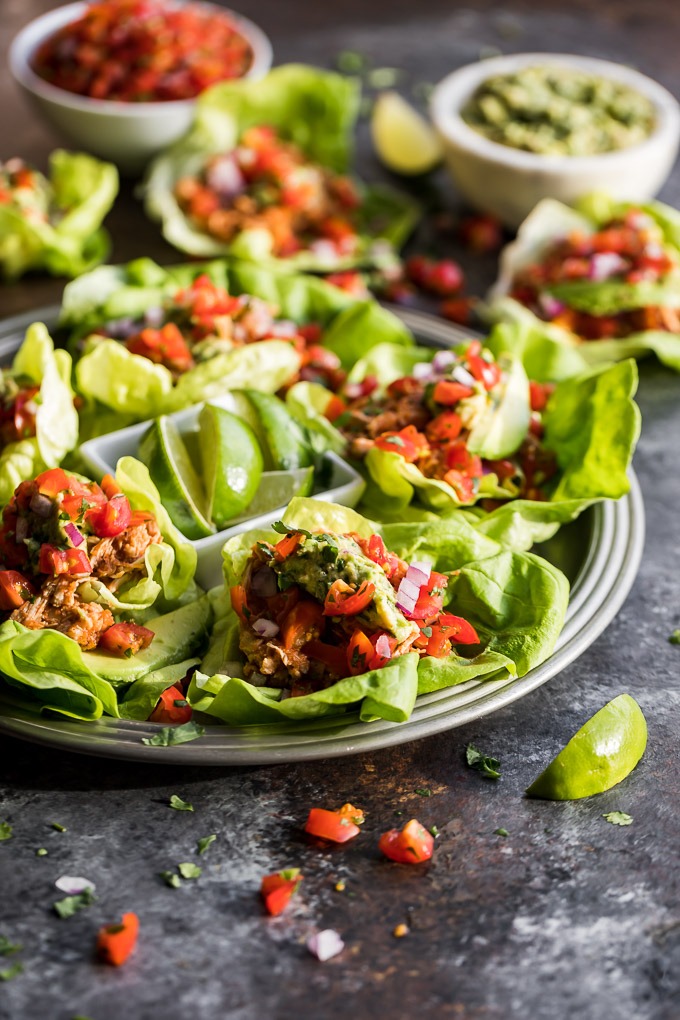 Instant Pot Chicken Tinga tacos