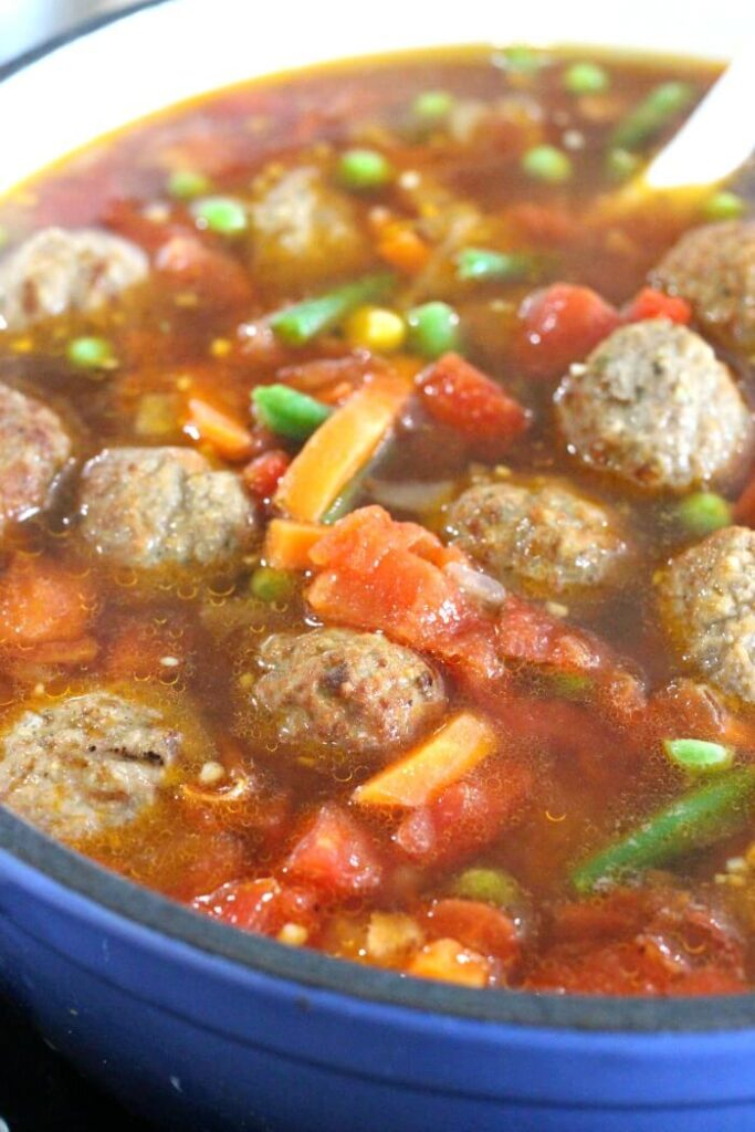 Meatball Soup with Vegetables