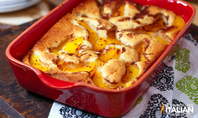 Perfect Peach Cobbler Dump Cake