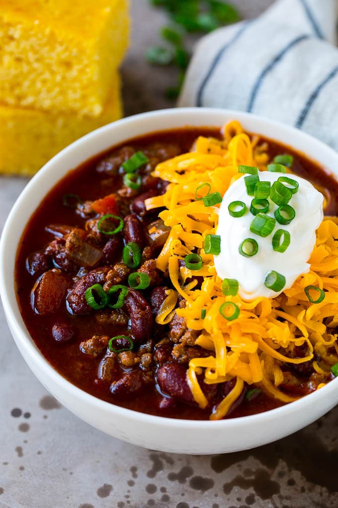 slow cooker chili from dinner at the zoo