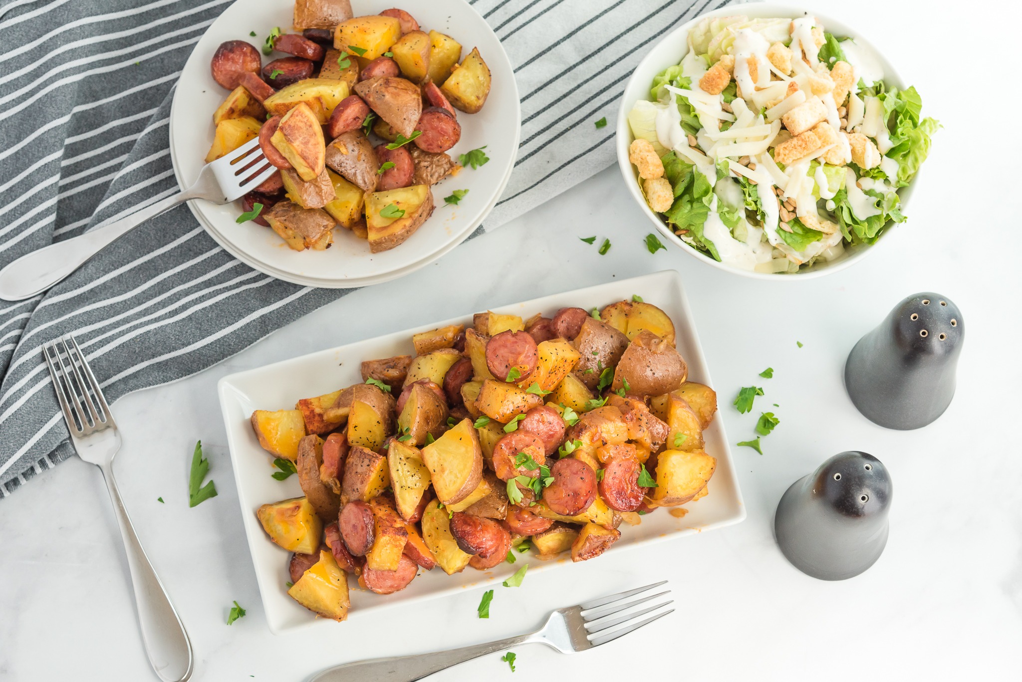 Roasted Sausage and Potatoes - C - 5 Dinners In 1 Hour