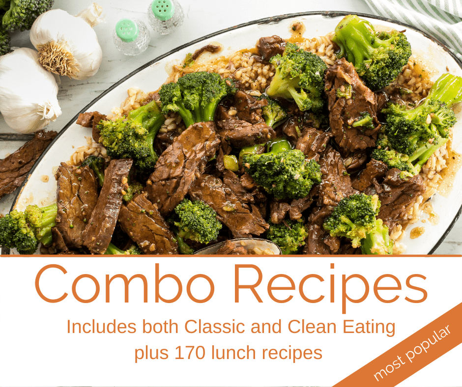 Combo Recipes - Includes both Classic and Clean Eating plus 170 lunch recipes (most popular)
